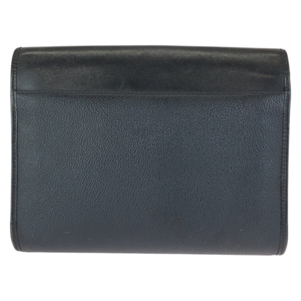 CHRISTIAN DIOR Vintage Black Leather Shoulder Bag - Picture 2 of 10